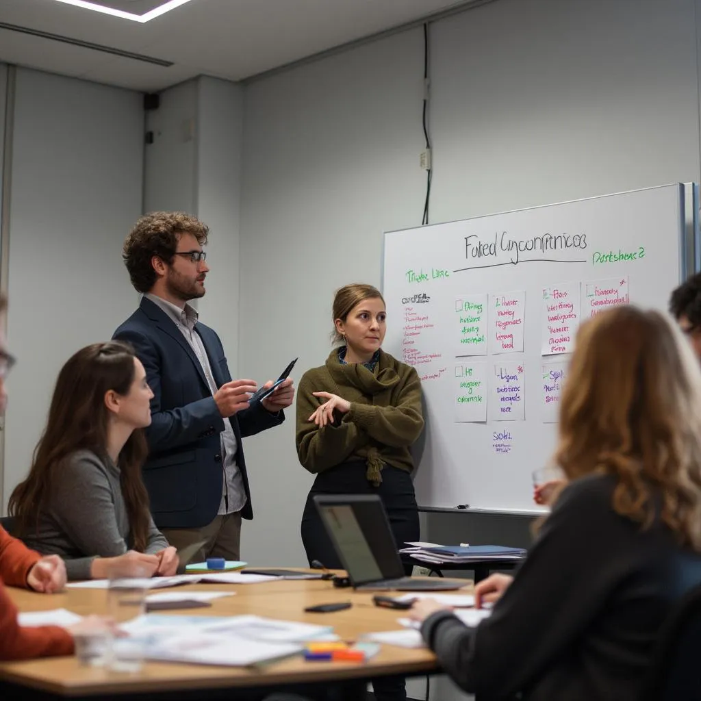 Workshop mit aktiver Teilnehmerbeteiligung